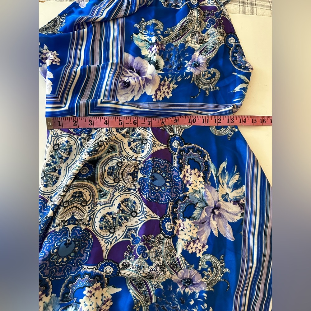 Lulu's Blue Paisley Floral Halter Maxi Dress - Picture 14 of 14